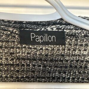 Papillon Black and White Knit Sweater